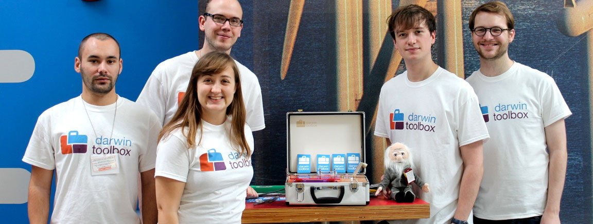 Darwin Toolbox Team Picture at MIT, iGEM competition